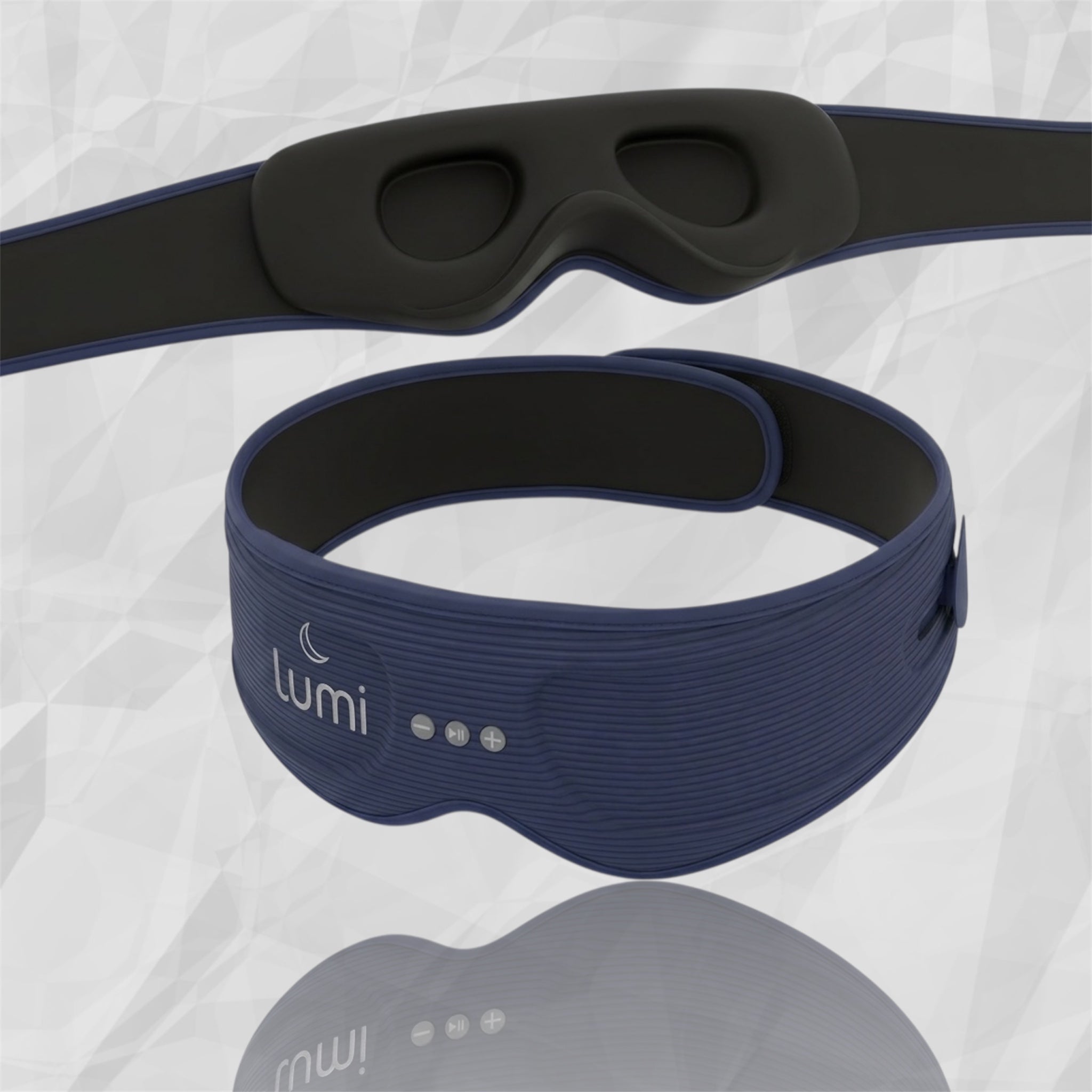Masque LUMI - Packaging premium Bleu Nuit unboxing